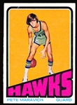 1972-73 Topps Basketball- #5 Pete Maravich, Hawks