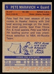 1972-73 Topps Basketball- #5 Pete Maravich, Hawks
