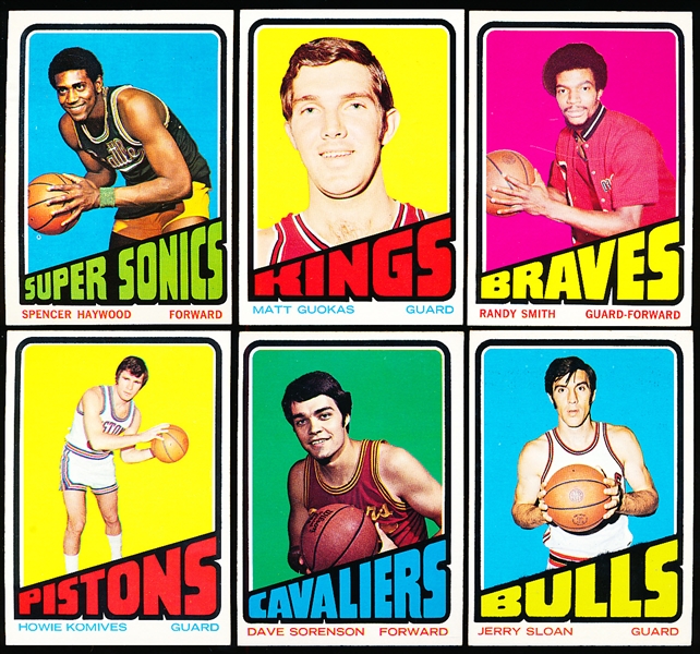 1972-73 Topps Basketball- 6 Diff