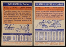 1972-73 Topps Basketball- 2 Diff