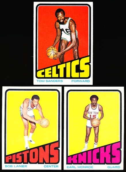 1972-73 Topps Basketball- 3 Diff Stars
