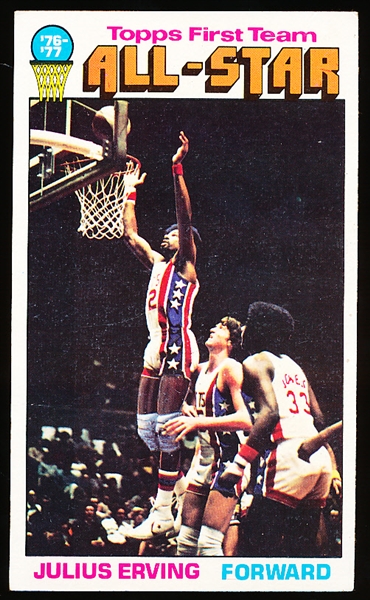 1976-77 Topps Bask- #127 Julius Erving All Star