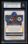 2021-22 Panini Prizm Bask- Prism Blue Ice- #260 Wilt Chamberlain- Beckett 8.5 (Nm-Mt+)- #056/125