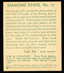 1934-36 Diamond Stars Bb-#37 Bill Urbanski, Braves