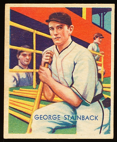 1934-36 Diamond Stars Bb- #52 George Stainback, Cubs