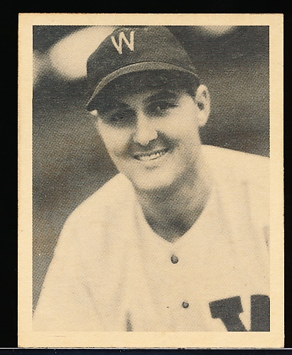 1939 Playball Bb- #21 Emil “Dutch” Leonard, Washington- Name in Upper Case Back