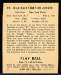 1941 Playball Bb- #59 Bill Jurges, Giants