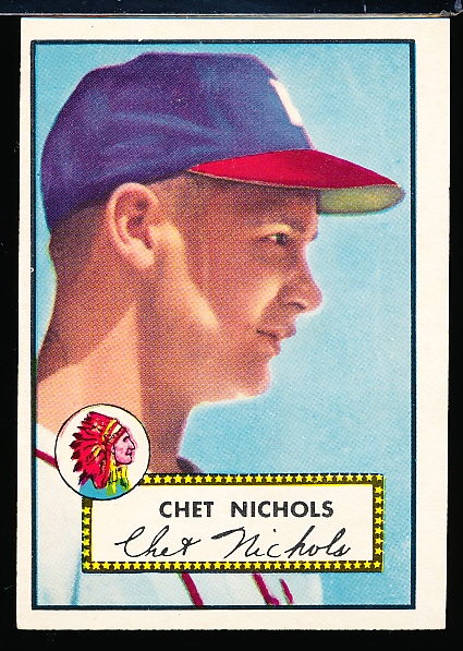 1952 Topps Baseball- #288 Chet Nichols, Braves