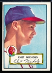 1952 Topps Baseball- #288 Chet Nichols, Braves