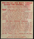 1953 Red Man Tobacco Bb- With Tab- NL #9 Andy Pafko, Braves