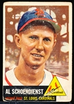 1953 Topps Baseball- #78 Red Schoendienst, Cards