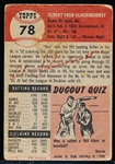 1953 Topps Baseball- #78 Red Schoendienst, Cards
