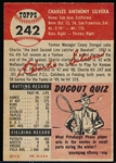 1953 Topps Baseball- #242 Charlie Silvera, Yankees- Hi#