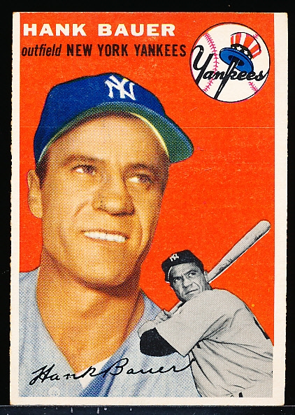 1954 Topps Baseball- #130 Hank Bauer, Yankees