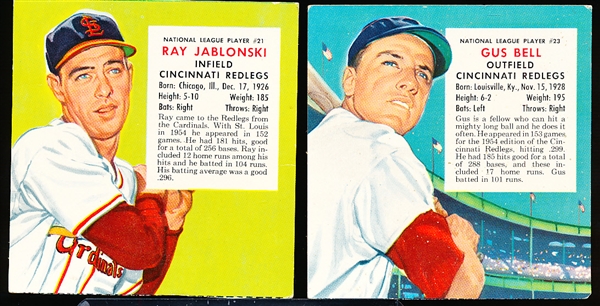 1955 Red Man Tobacco Bb- No Tab- 2 Diff
