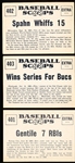 1961 Nu Card Bb Scoops- 3 Diff