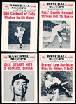 1961 Nu Card Bb Scoops- 4 Diff