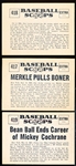 1961 Nu Card Bb Scoops- 3 Diff
