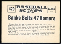 1961 Nu Card Bb Scoops- #420 Ernie Banks