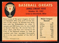 1961 Fleer Baseball Greats- #26 Jimmy Foxx