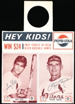 1963 Pepsi Tulsa Oilers- 2 Card Panel with Tab