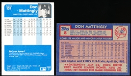 Don Mattingly Rookies- 2 Diff