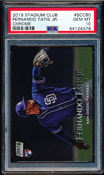 2019 Stadium Club Chrome Baseball- #SCC 80 Fernando Tatis Jr- PSA GEM MT 10