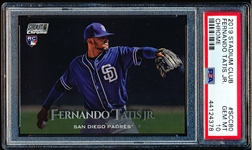2019 Stadium Club Chrome Baseball- #SCC 80 Fernando Tatis Jr- PSA GEM MT 10