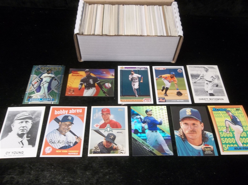 Baseball Star Card Lot- 350 Stars- NrMt or better- 1980’s thru 2000’s