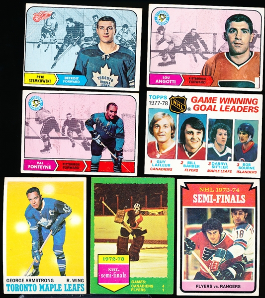 Seven Older Hockey Cards