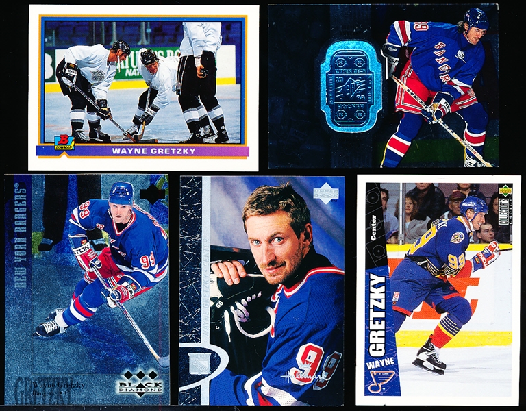 Wayne Gretzky- 5 Diff Promo/ Sample Hockey Cards