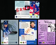 Wayne Gretzky- 4 Diff Promo/ Sample Hockey Cards