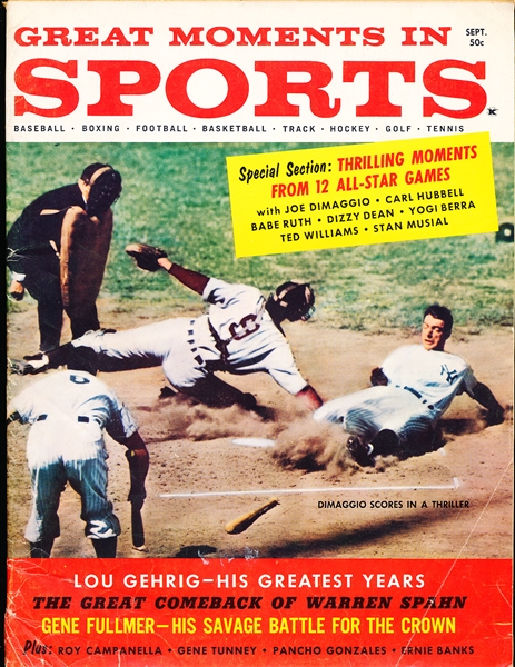 Sept. 1960 Great Moments in Sports Bsbl.- Joe DiMaggio IA Cover