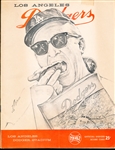 1962 Chicago Cubs @ Los Angeles Dodgers MLB Program