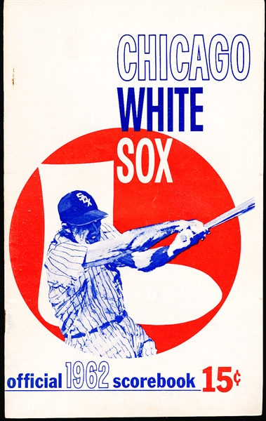 1962 Los Angeles Angels @ Chicago White Sox Scorebook