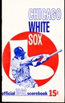 1962 Los Angeles Angels @ Chicago White Sox Scorebook