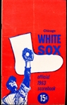 1963 Kansas City Athletics @ Chicago White Sox Scorebook