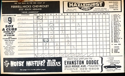 1964 Baltimore Orioles @ Chicago White Sox Scorebook