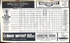 1964 N.Y. Yankees @ Chicago White Sox MLB Scorebook
