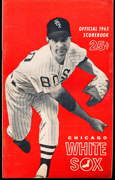 1965 Baltimore Orioles @ Chicago White Sox MLB Scorebook