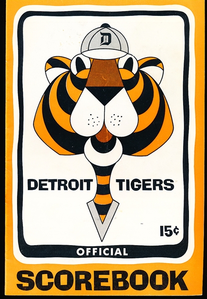 1965 Chicago White Sox @ Detroit Tigers Scorebook