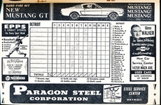 1965 Chicago White Sox @ Detroit Tigers Scorebook