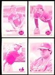 1987 Fleer Baseball White Front Error Variations- 4 Diff.