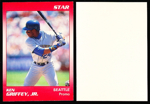 Early 1990’s Star Co. Ken Griffey Jr. Blank Back Promo Cards- 15 Cards