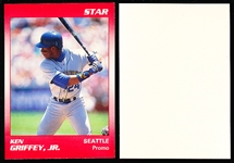 Early 1990’s Star Co. Ken Griffey Jr. Blank Back Promo Cards- 15 Cards