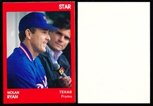 Early 1990’s Star Co. Nolan Ryan Blank Back Promo Cards- 25 Cards