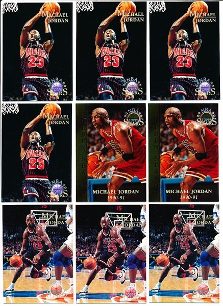 1996 Topps Stars Bskt.- Michael Jordan- 9 Asst.