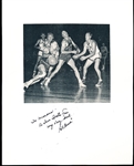 Autographed Al Cervi, Syracuse Nationals NBA 8” x 10” Backer Board with a B/W Bskt. Photo Attached