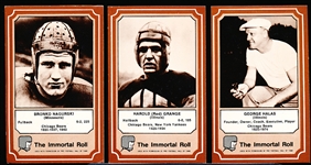 1975 Fleer Patches Ftbl. “The Immortal Roll”- 1 Complete Card Set of 84
