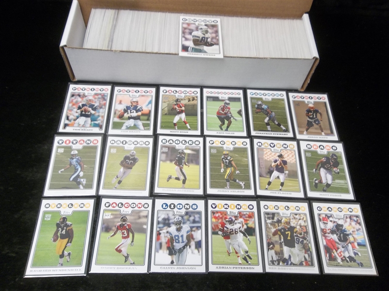 2008 Topps Football- Approx. 600 Asst. in Penny Sleeves